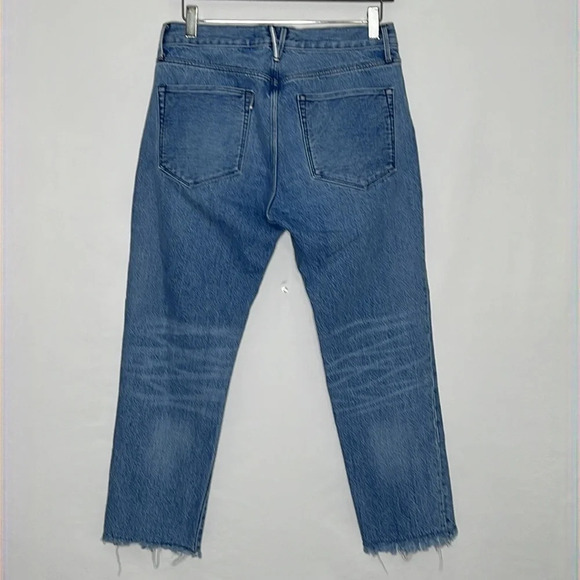 3 x 1 NYC Button Fly Fringed & Cropped Relaxed Fit Jeans in Stella - Size 27 - Picture 3 of 7